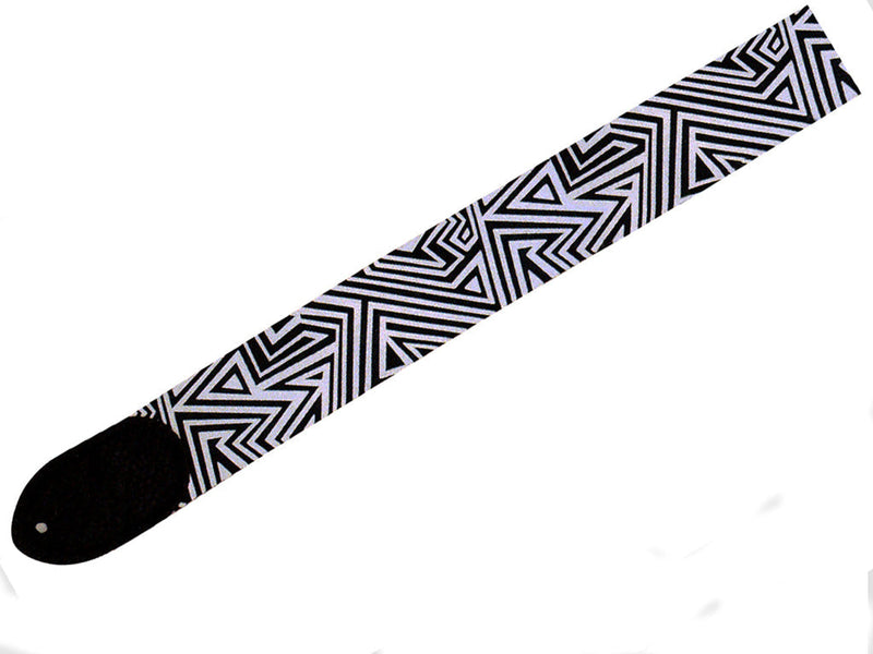LM 2 Inch Poly Web Guitar Strap Angles Design