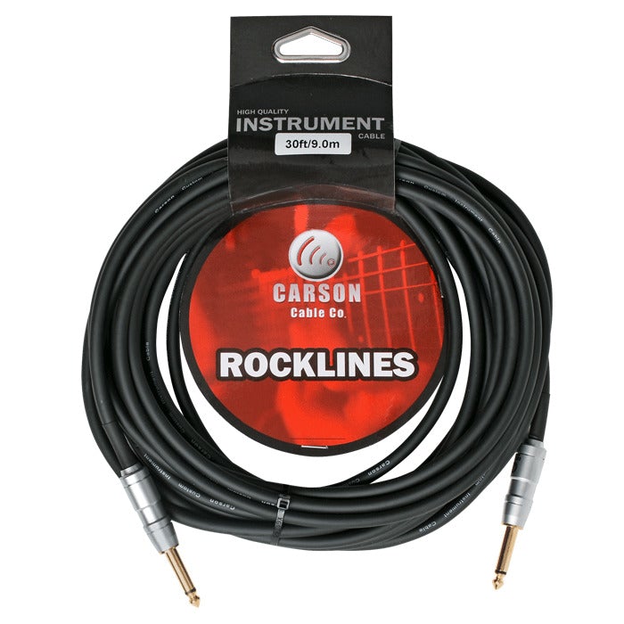 Carson 30' (9m) Straight Instrument Cable