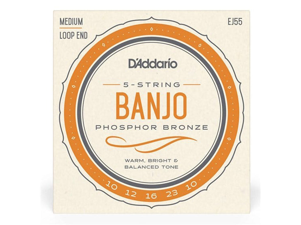 D'ADDARIO 5 STRING BANJO STRINGS MEDIUM