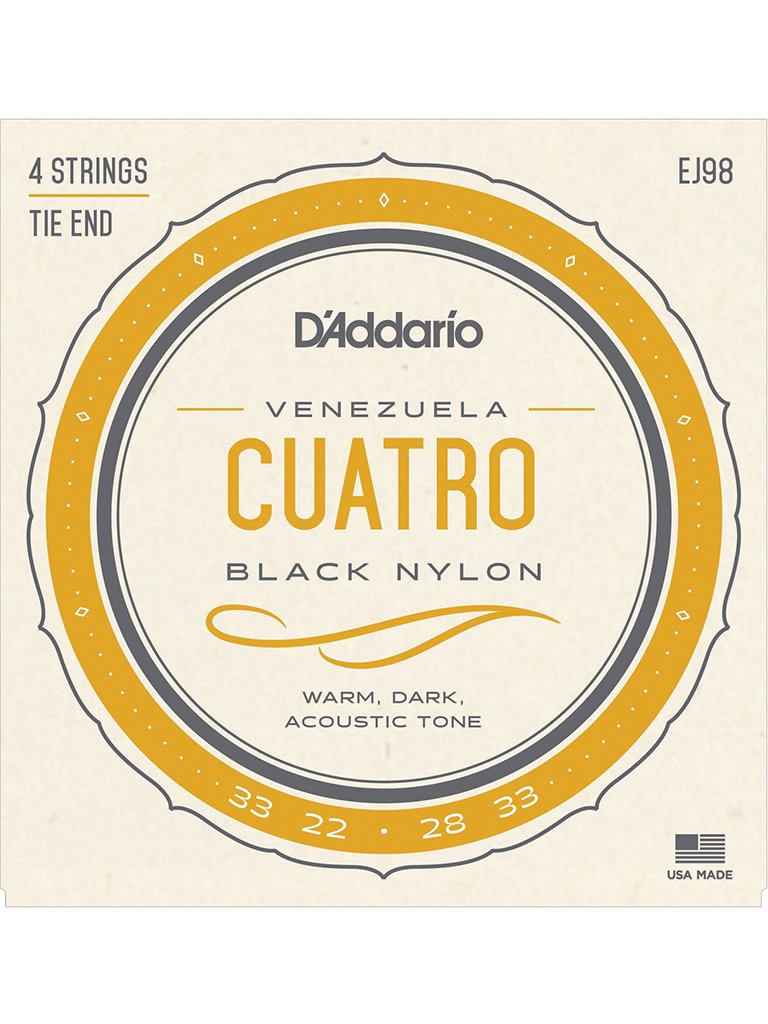 D'addario Venezuela Cuatro Black Nylon Strings