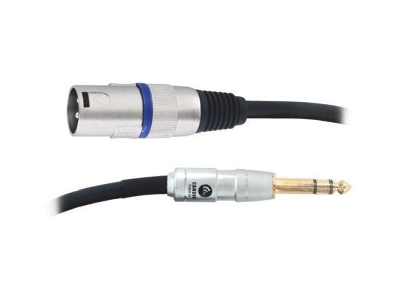 Carson 20' (6m) XLR (Male) to 1/4" TRS (Stereo) Jack