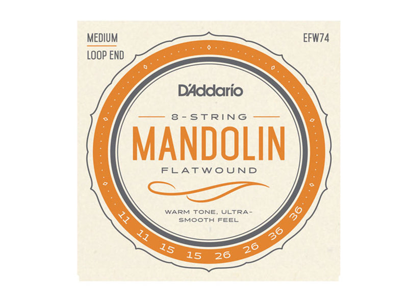 D'addario Flatwound Mandolin Strings 11-36