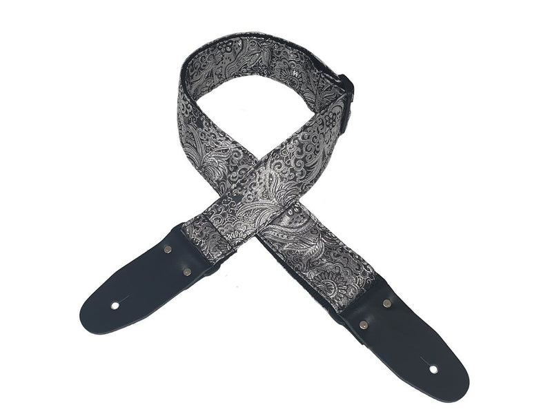 MMC Paisley Silver Guitar Strap