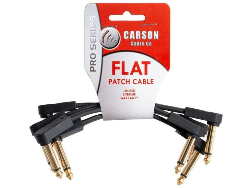 Carson 4' (10cm) Flat Patch Cable Four Pack