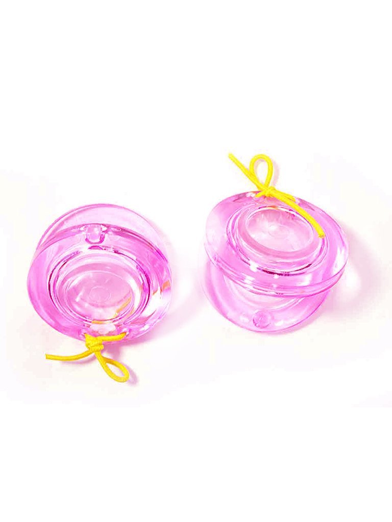 MMC WONDERFUL CLEAR PINK KIDS CASTANETS