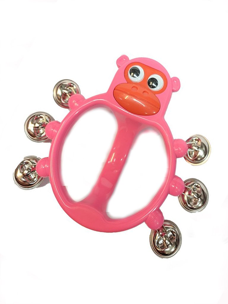 Bambina Pink Monkey Handbells