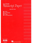 96 Page Hal Leonard Manuscript Pad Fits Ring Binder