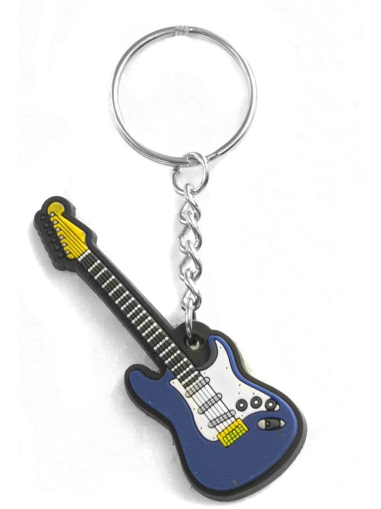 MMC Blue Electric Guitar Novelty Key Chain