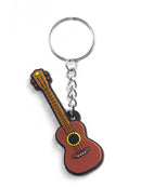 MMC BROWN UKULELE NOVELTY KEY CHAIN