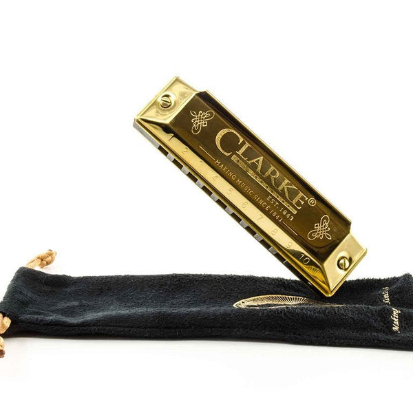 CLARKE VICTORIAN GOLD HARMONICA