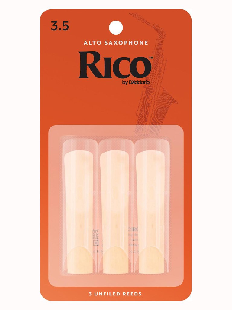 Rico Alto Saxophone Reeds Size 3.5 Triple Pack