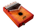 Opus 17 Note Sunburst Maple Koa Kalimba With Pickup