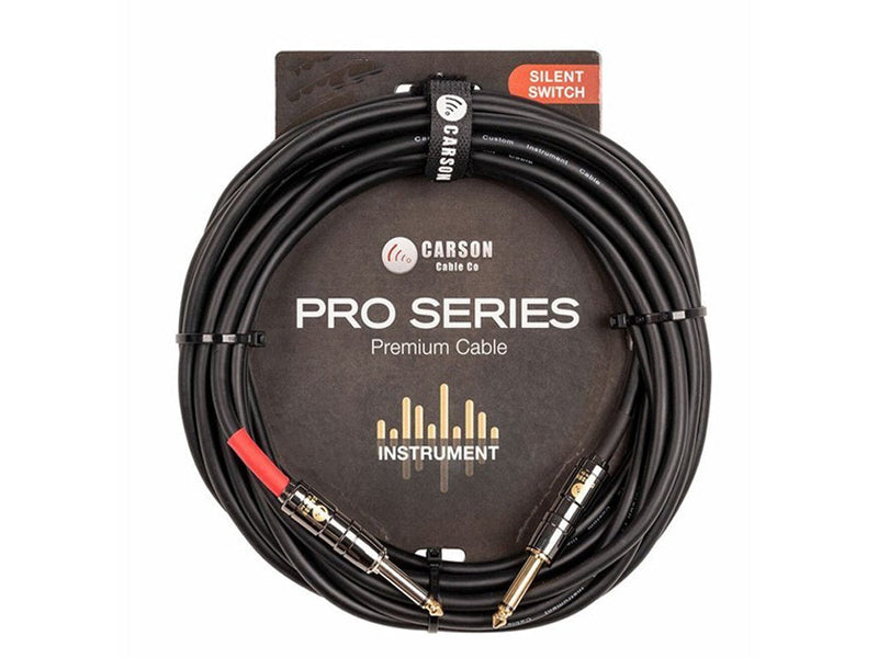 Carson 10' (3m) Silent Switch Straight Instrument Cable