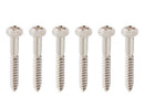 MMC Chrome Tremolo Bridge Screws Six Pack