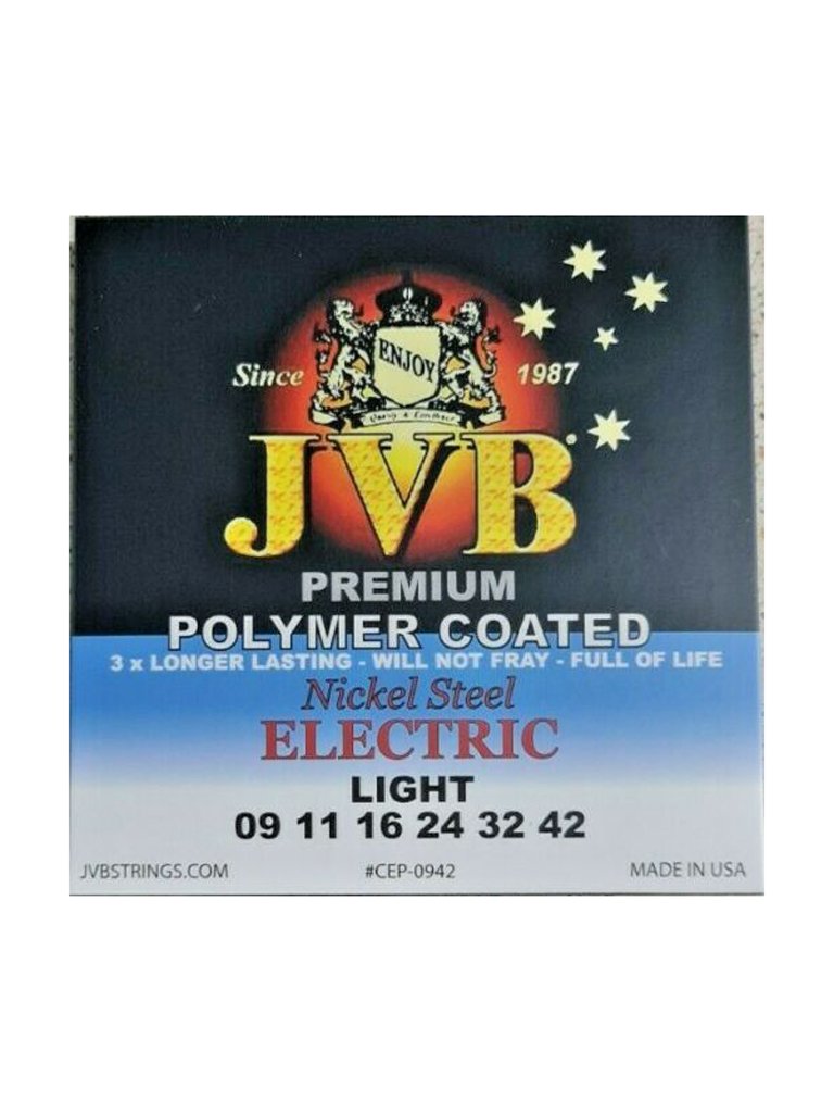 JVB 9-42 Polymer Coated Electric Guitar Strings