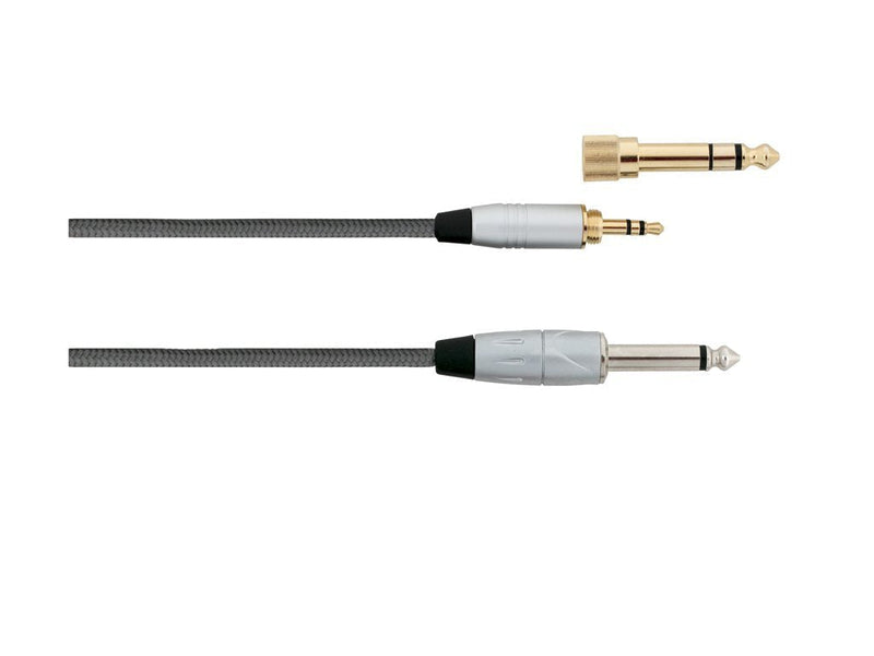 Carson 6' (1.8m) Stereo AUX (3.5mm Jack) Cable with 1/4" TRS (Male) Conversion