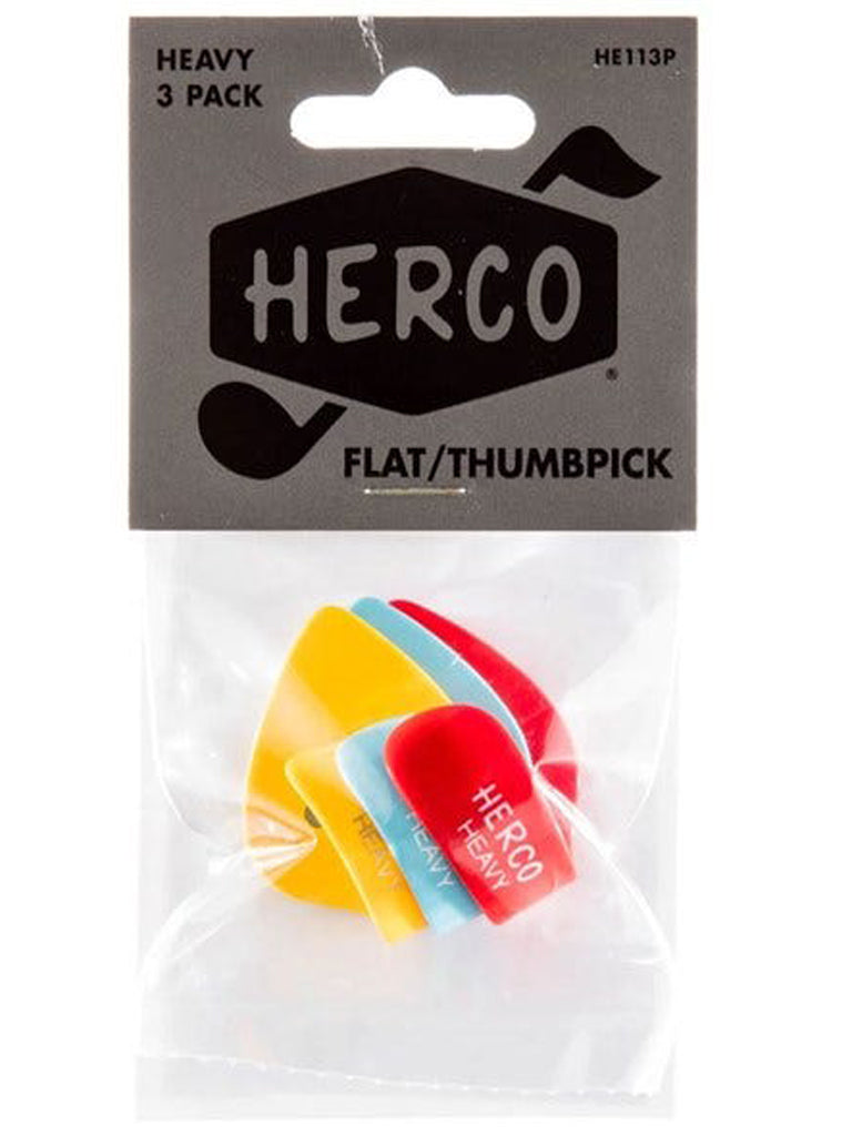 Herco Medium Thumbpicks Players 3 Pack
