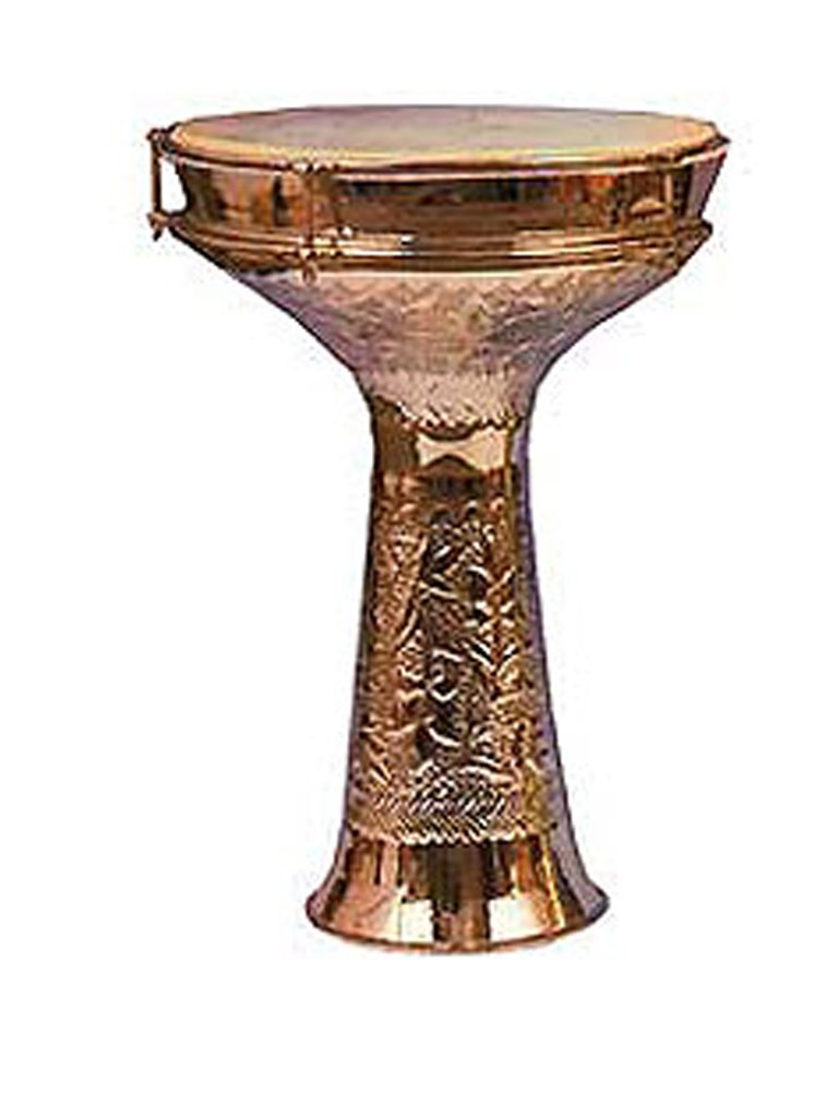 Bijalee 8 Inch Brass Doumbeck