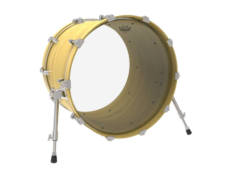 Remo Ambassador Clear Bass Heads 20-24"