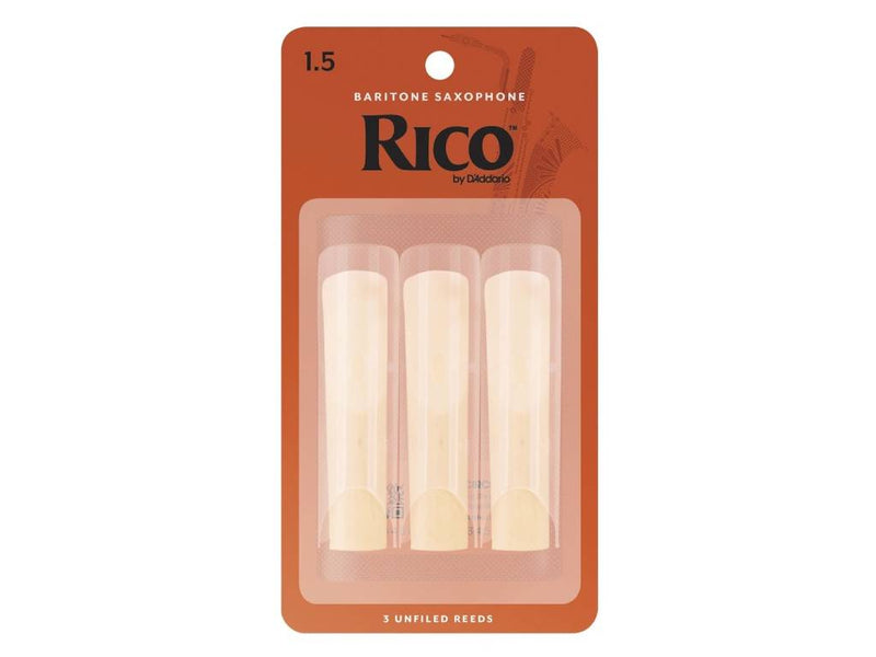 Rico Baritone Saxophone Reeds Size 1.5 Triple Pack