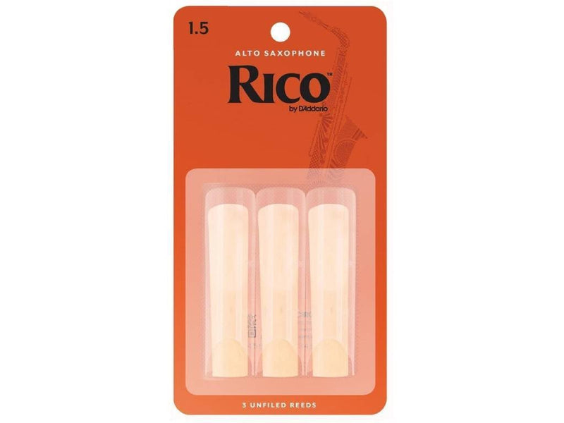 Rico Alto Saxophone Reeds Size 1.5 Triple Pack