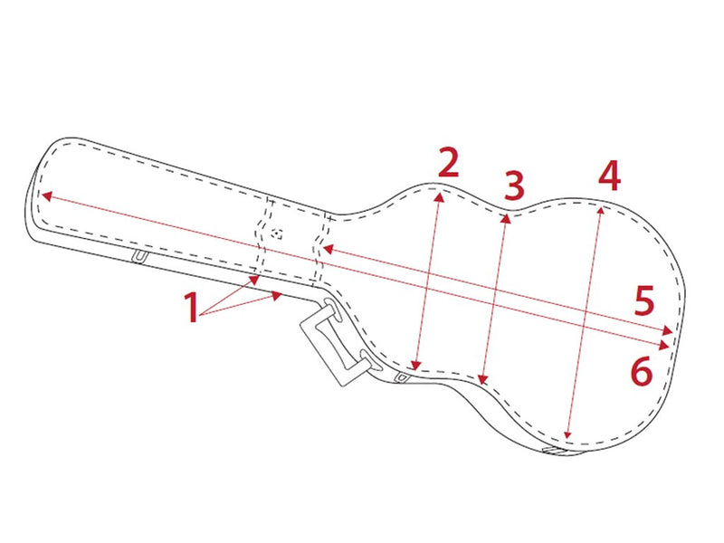 CNB "SG" Shaped Electric Guitar Hard Case