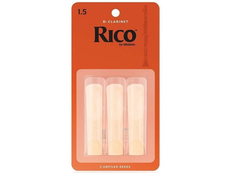 Rico Bb Clarinet Reeds Size 1.5 Triple Pack