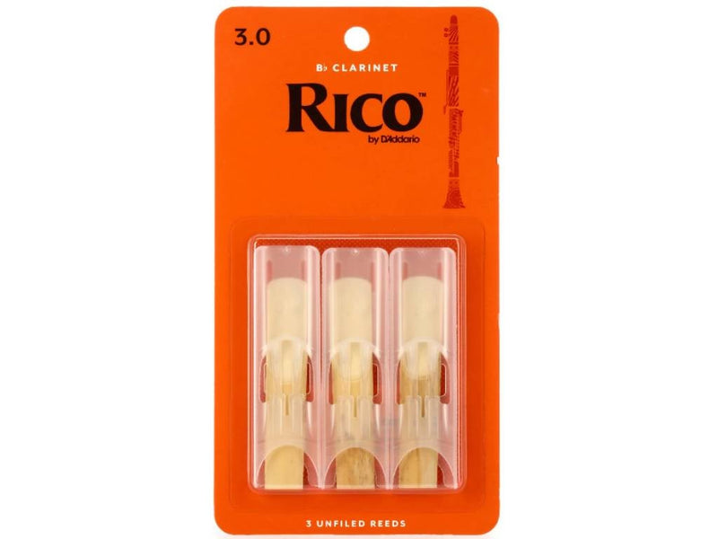 Rico Bb Clarinet Reeds Size 3 Triple Pack