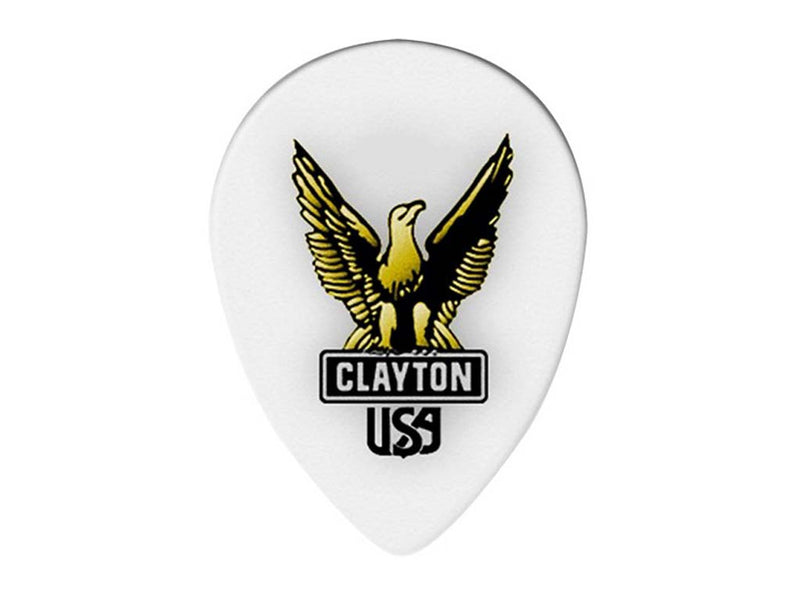 Clayton 12 Pick Pack Small Teardrop Acetal Polymer 0.8mm