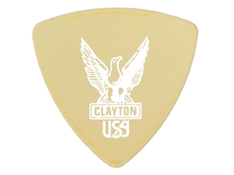 Clayton Gold 12 Pick Pack Triangle Shaped Ultem Polymer 0.72mm