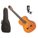 VALENCIA FULL SIZE LEFT-HANDED GUITAR PACK NATURAL