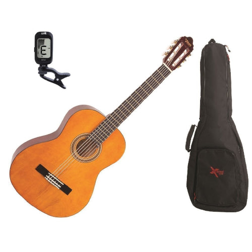 VALENCIA 3/4 SIZE CLASSICAL GUITAR PACK NATURAL