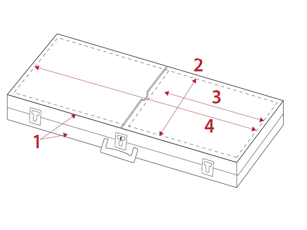 VCase Rectangle Bass Guitar Case Tolex