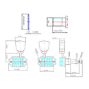 Grover Acoustic or Electric 3 a side Machine Heads Vintage Style